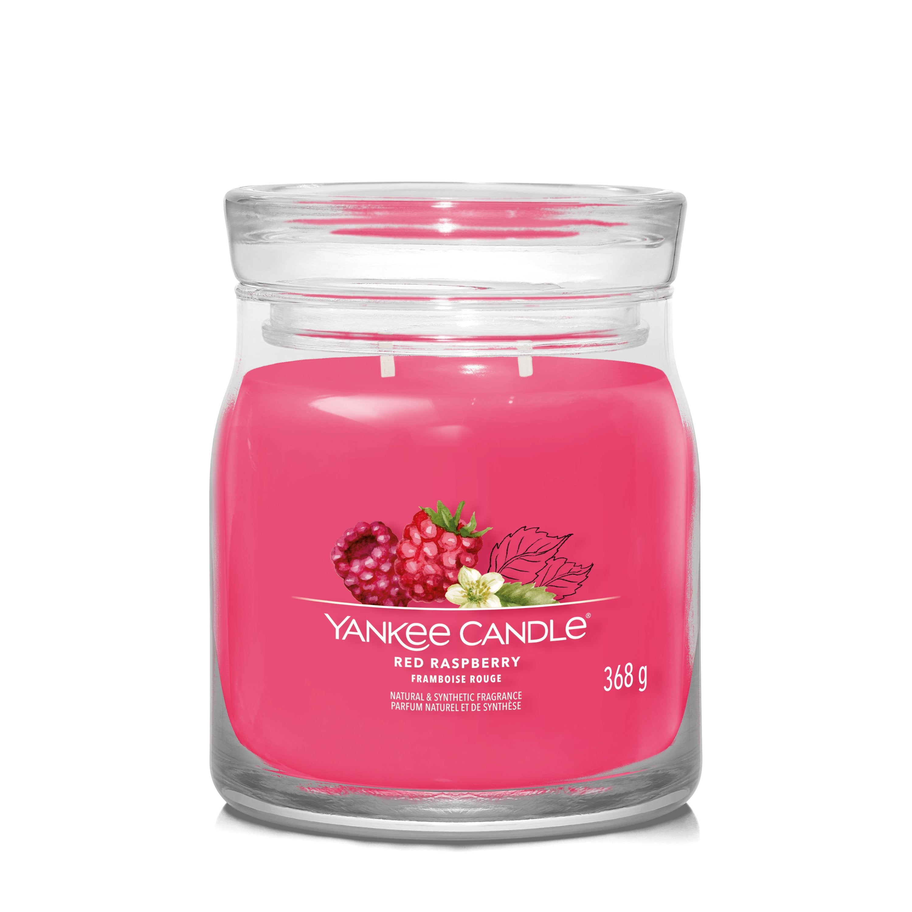 Yankee Candle Signature Medium Jar Red Raspberry – supasnug