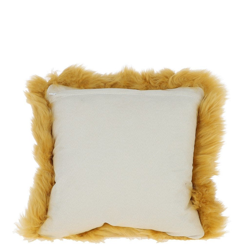 SHEEPSKIN CUSHION OCHRE LARGE