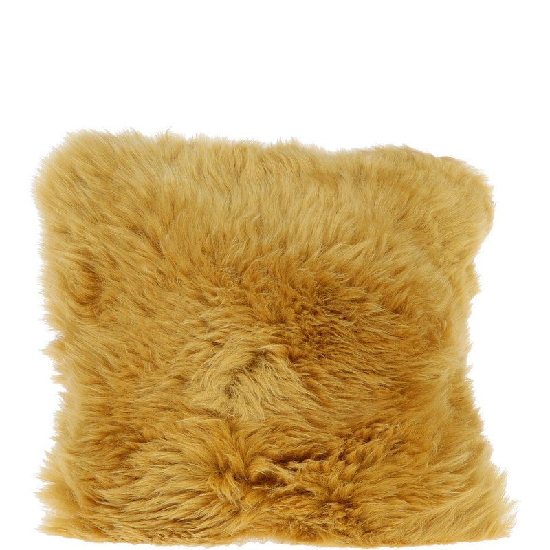 SHEEPSKIN CUSHION OCHRE LARGE