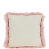 SHEEPSKIN CUSHION PINK LARGE