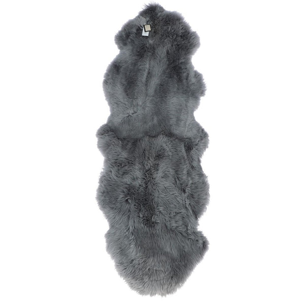 SHEEPSKIN RUG DOUBLE GREY