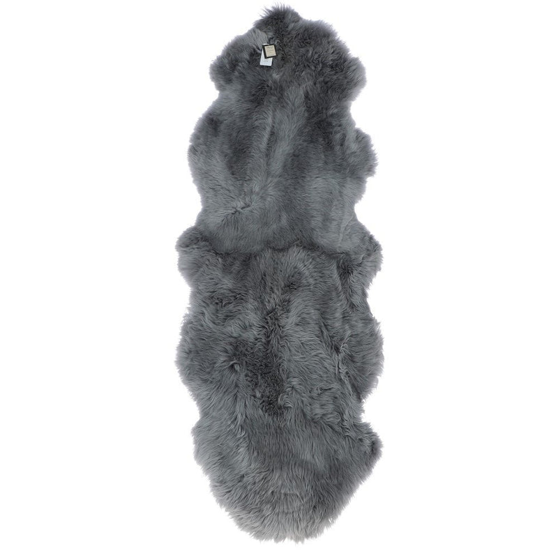 SHEEPSKIN RUG DOUBLE GREY