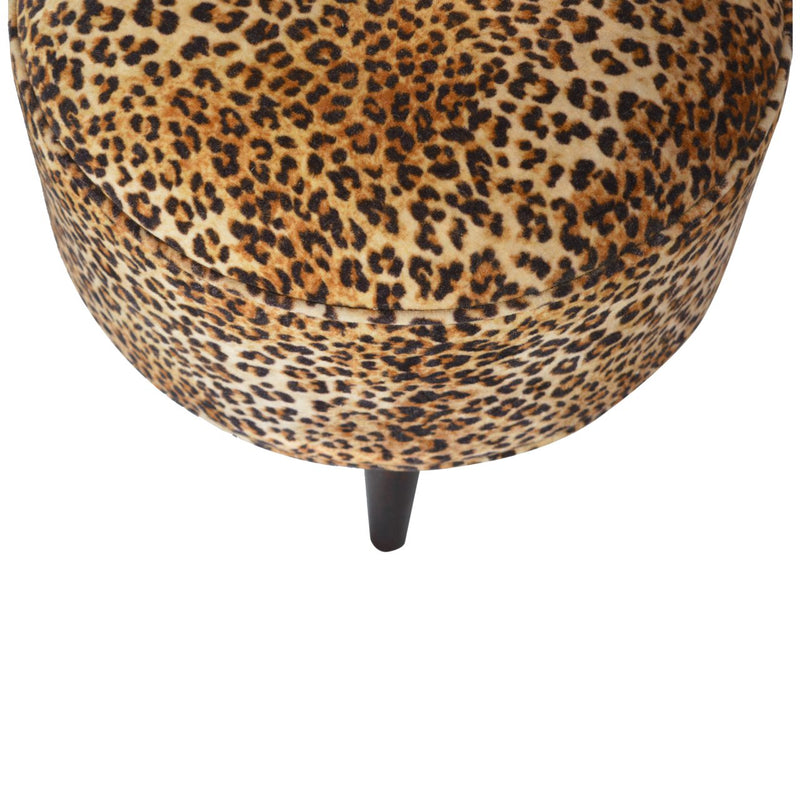 Leopard Nordic Style Footstool