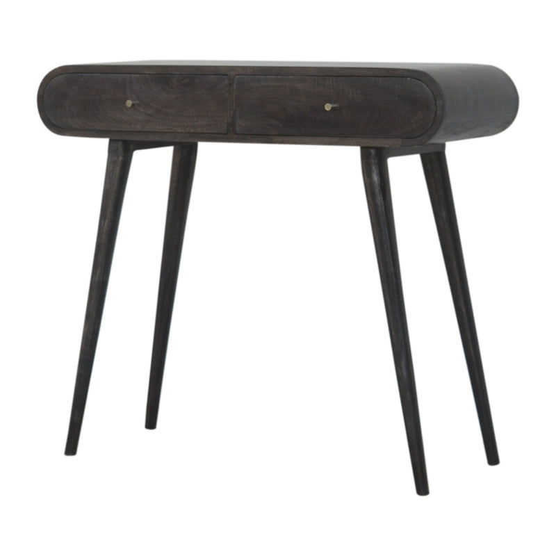 Ash Black Curve Console Table