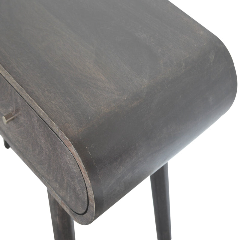 Ash Black Curve Console Table