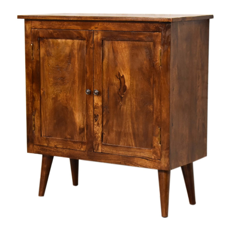 Chestnut Solid Wood Nordic Style Cabinet