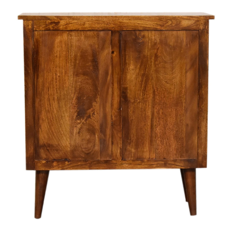 Chestnut Solid Wood Nordic Style Cabinet