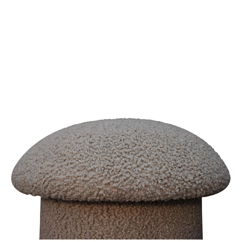 Mud Boucle Mushroom Footstool