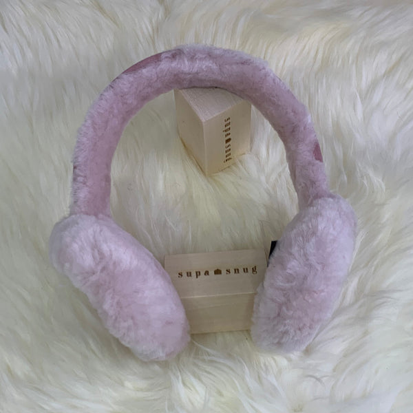 supasnug supa soft pink sheepskin earmuffs warm and snuggly winter accessory 