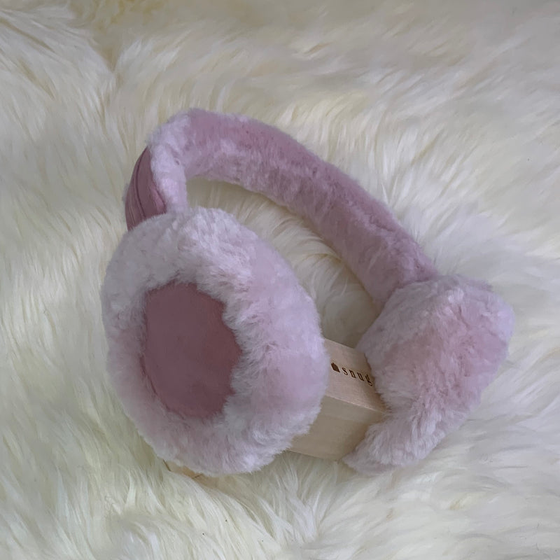 Supasnug Sheepskin Pink Earmuffs