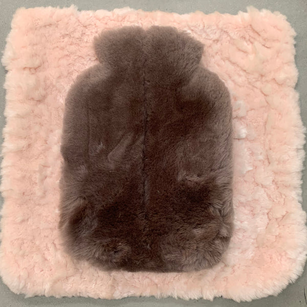Supasnug Sheepskin Brown Water Bottle Cover