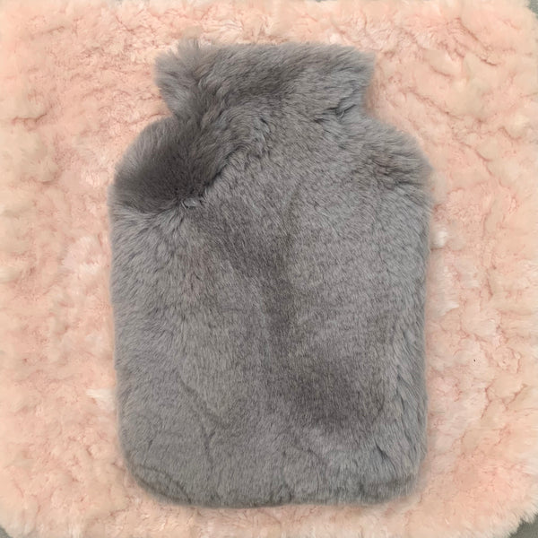 Supasnug Sheepskin Grey Water Bottle Cover
